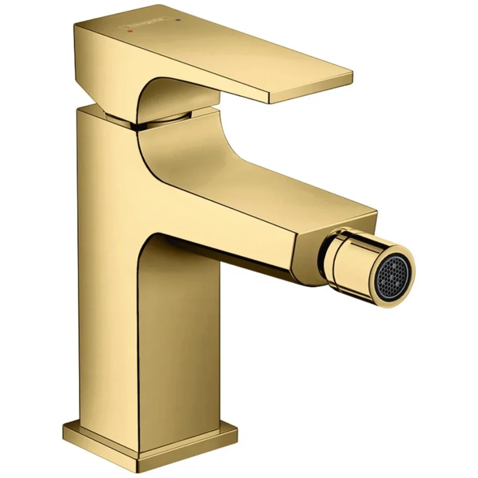 Смеситель для биде с донным клапаном, золото Hansgrohe Metropol 32520990