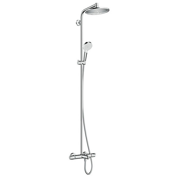 Душевая система с термостатом для ванны, хром Hansgrohe Crometta S 240 Showerpipe 27320000