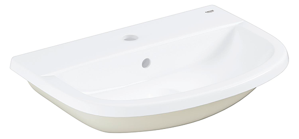 Раковина накладная 55, с переливом, альпин-белый, Grohe Bau Ceramic 39422000