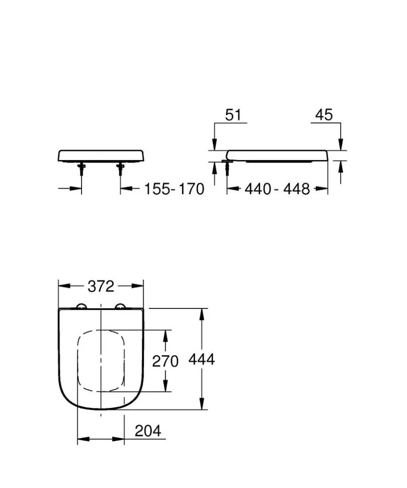 Сиденье для унитаза с микролифтом, альпин-белый Grohe Euro Ceramic 39330002