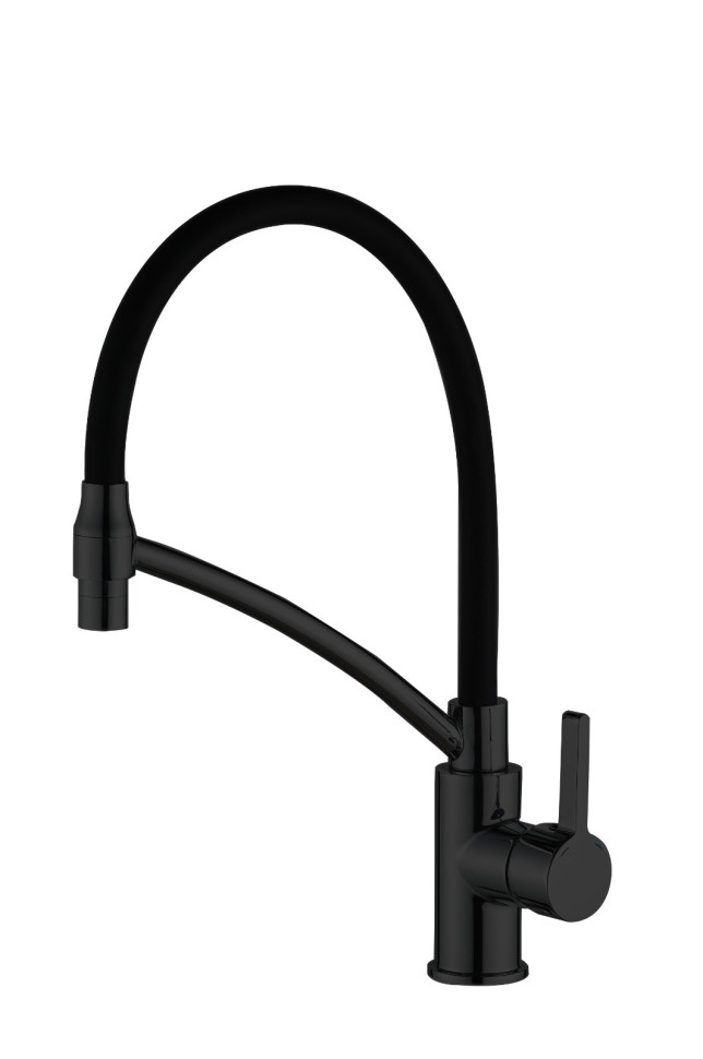 Смеситель для кухни с гибким изливом HAIBA HB73644-7 черный