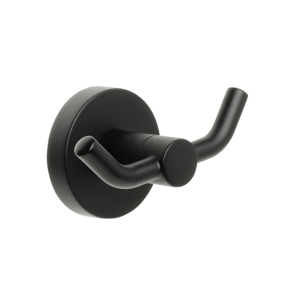 Крючок двойной FIXSEN "COMFORT BLACK" черный FX-86005A