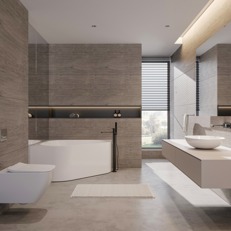 Акриловая ванна ABBER AB9507-1.5 белая