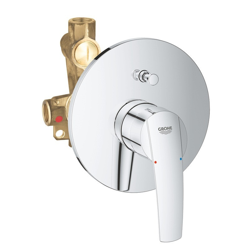 Смеситель для ванны GROHE Start 2015, однорычажный, хром, скрытый монтаж 23558001