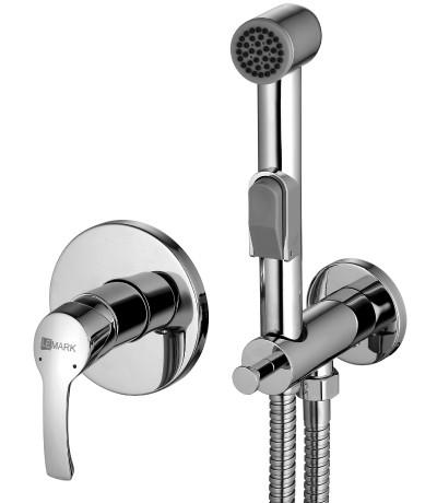 LM1119C плюс Страйк Смеситель с гигиеническим душем, встраиваемый, хром (к/к 8)