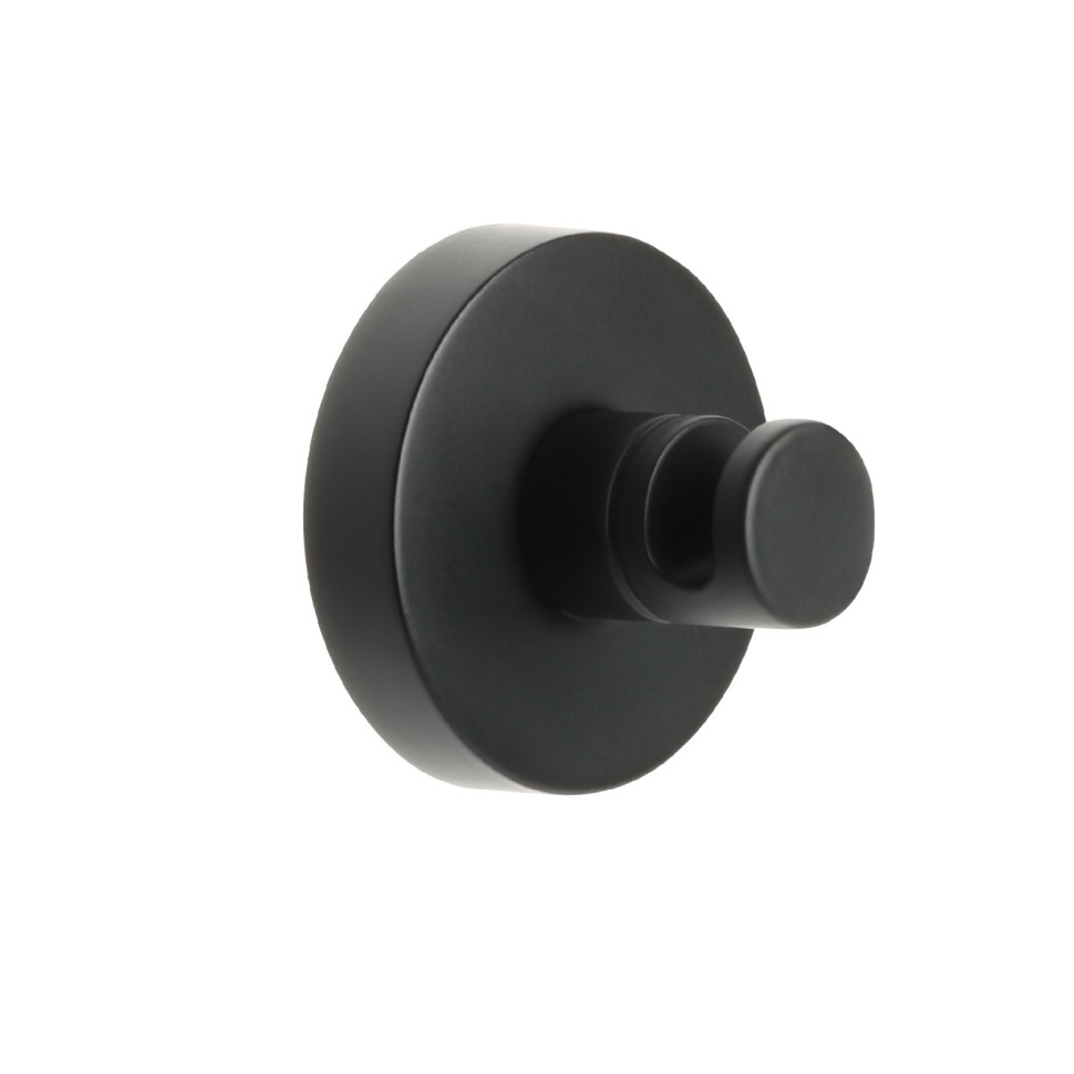 Крючок одинарный FIXSEN "COMFORT BLACK" черный FX-86005