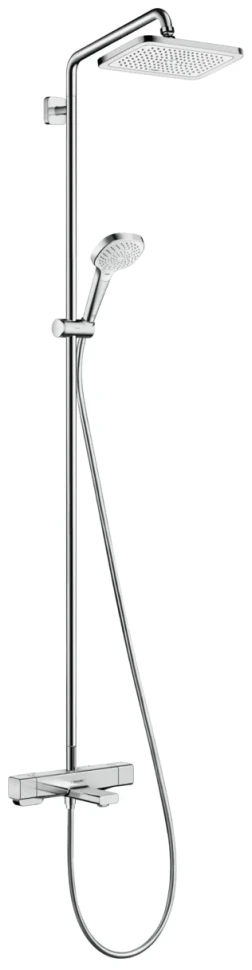 Душевая система с термостатом для ванны, хром Hansgrohe Croma E Showerpipe 280 27687000