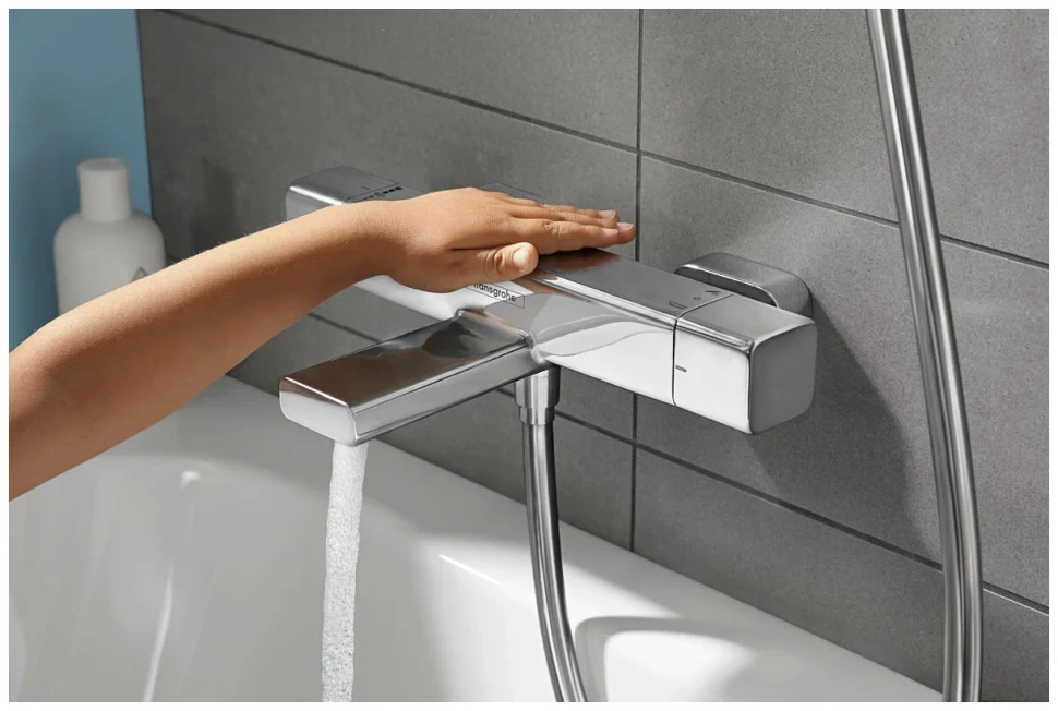 Душевая система с термостатом для ванны, хром Hansgrohe Croma E Showerpipe 280 27687000