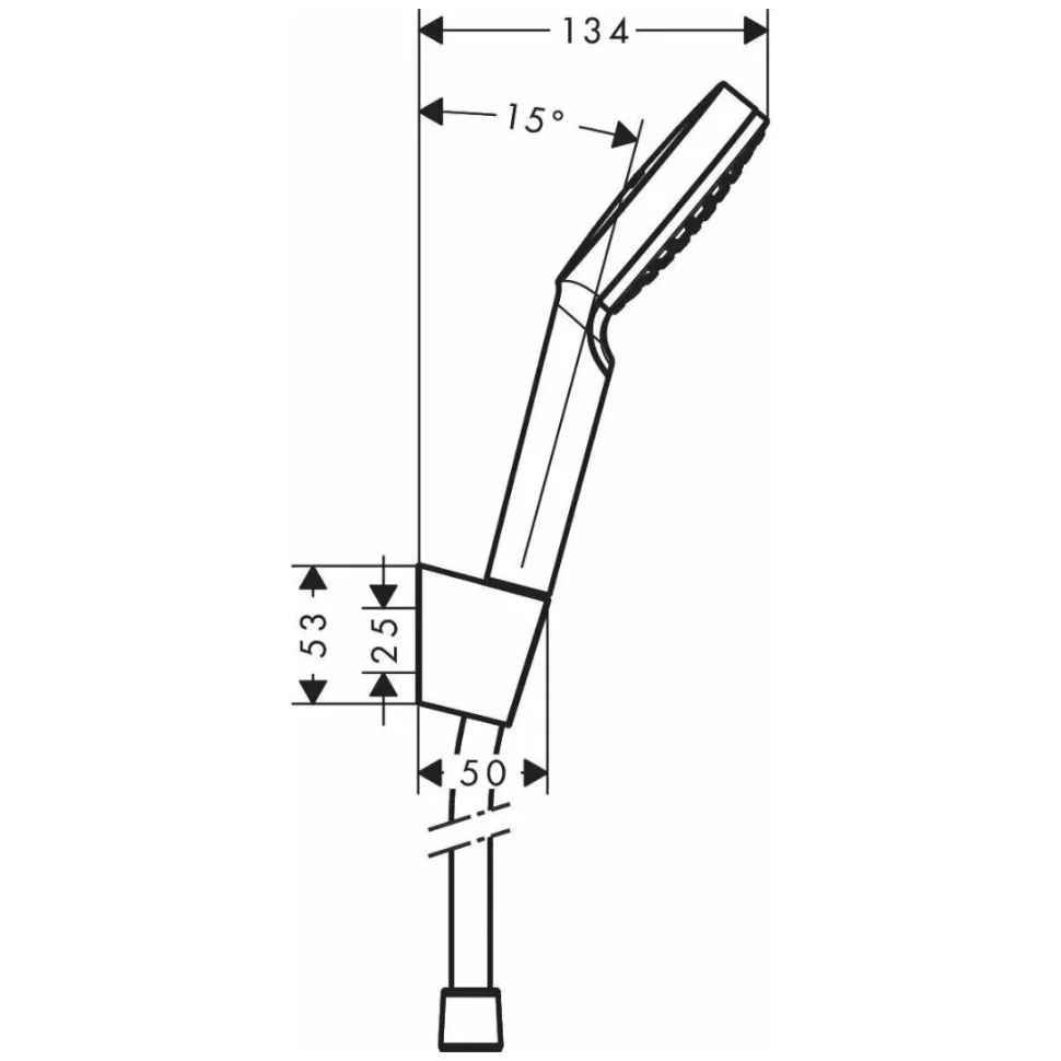 Ручной душ, белый/хром Hansgrohe Crometta 26690400