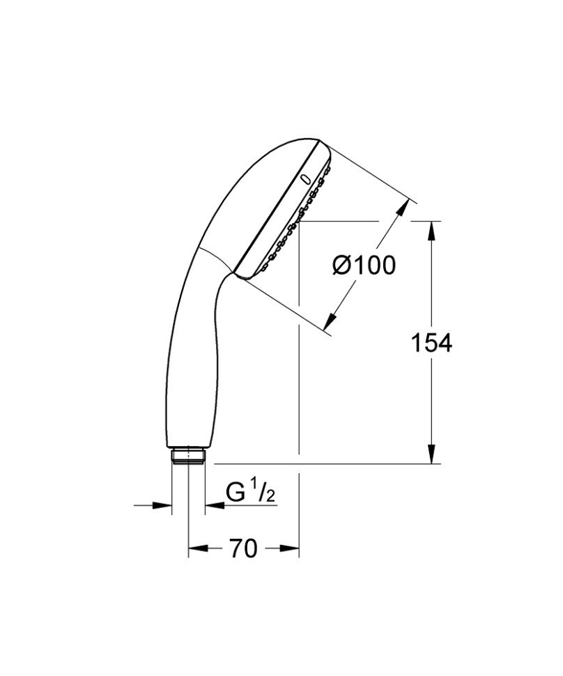 Ручной душ GROHE Vitalio Start 100, 27940000