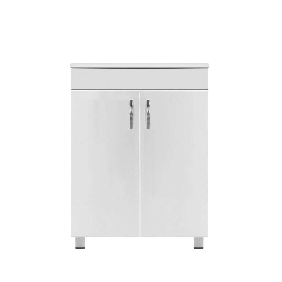 Тумба Standart Breeze 60, напольная, 2 двери, белая