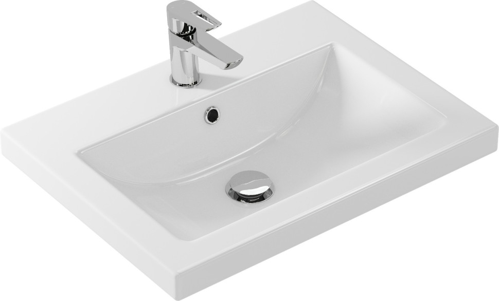 Тумба Standart Breeze 60, напольная, 2 двери, белая