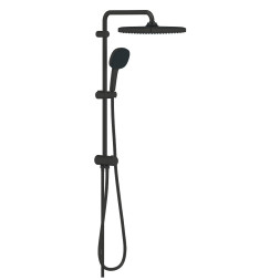Душевая система GROHE Vitalio Comfort 250, Flex наружного монтажа, с переключателем, матовый чёрный (266982431)