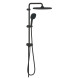 Душевая система GROHE Vitalio Comfort 250, Flex наружного монтажа, с переключателем, матовый чёрный (266982431)
