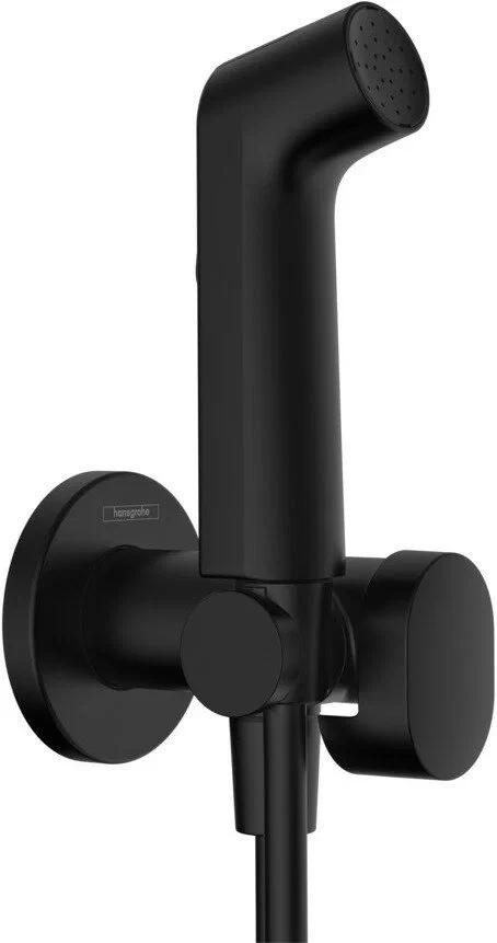 Гигиенический душ с держателем и шлангом 1250, черный Hansgrohe 29230670