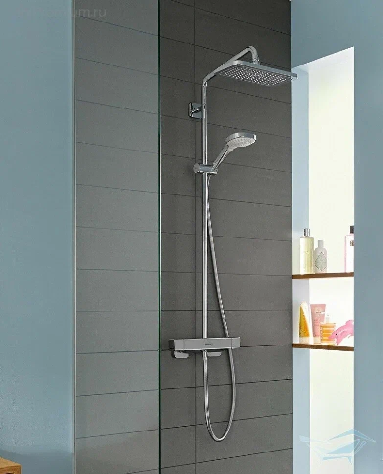 Душевая система с термостатом для душа, хром Hansgrohe Croma E Showerpipe 280 27630000