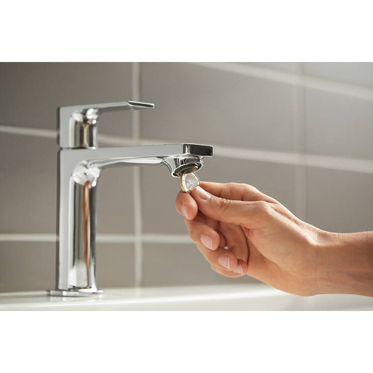 Смеситель для раковины 110, с донным клапаном, хром Hansgrohe Rebris E CoolStart 72559000