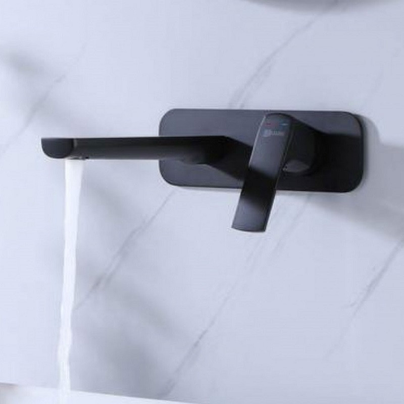 LM7226BL URSUS Смеситель для умывальника встраиваемый, черный