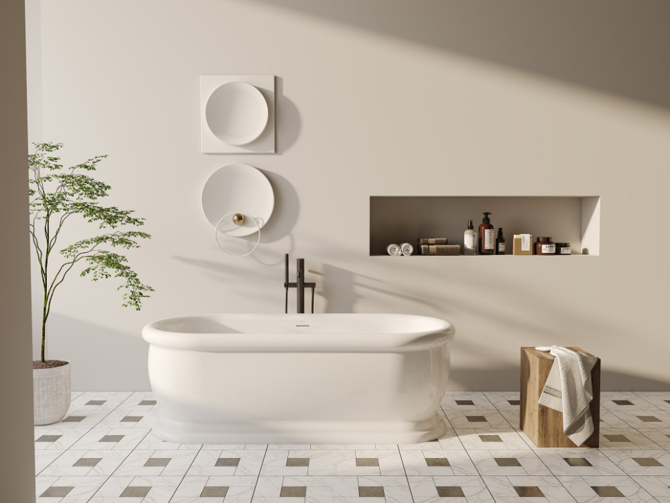 Акриловая ванна ABBER AB9515 белая