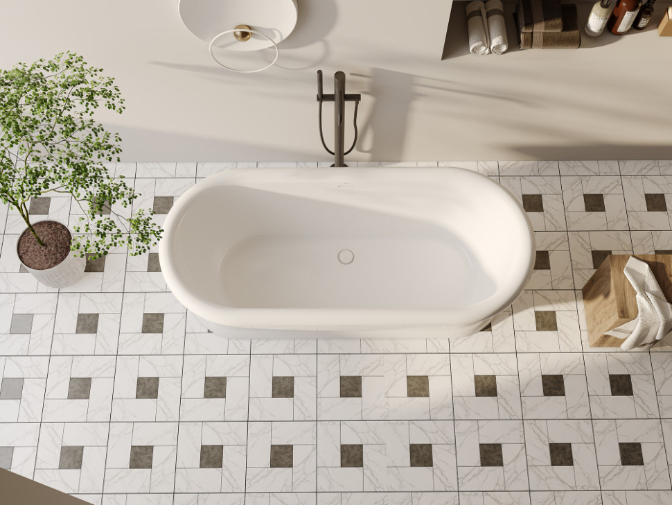 Акриловая ванна ABBER AB9515 белая