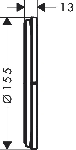 Переключатель потоков, шлиф.черный хром Hansgrohe ShowerSelect Comfort S 15558340