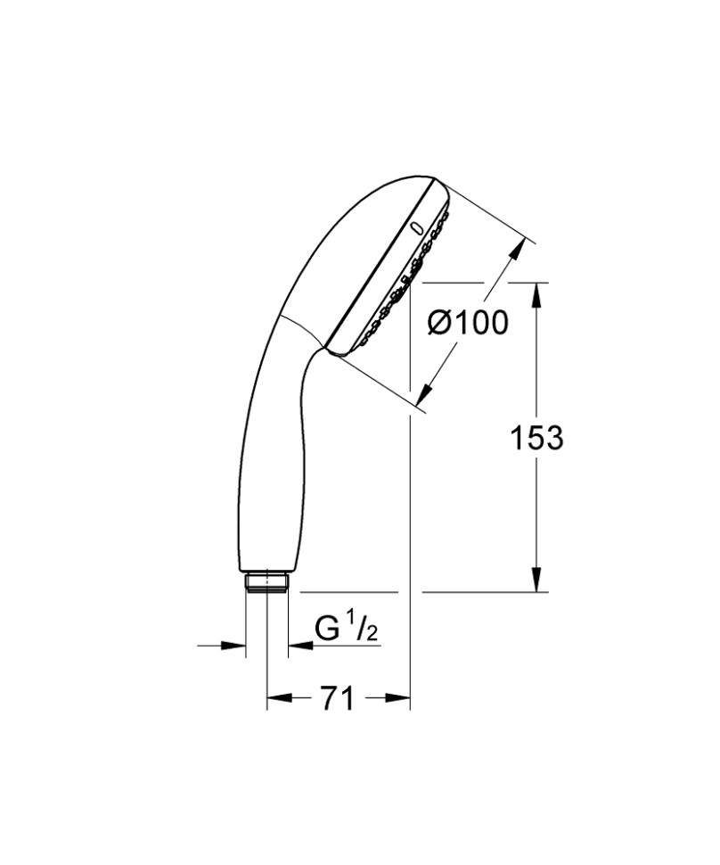 Ручной душ GROHE Vitalio Start 100, 26031000