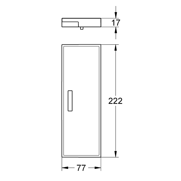 Пластиковая полочка для смесителя GROHE Eurocube (18541000)