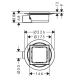 Корпус точечного трапа для пола Hansgrohe RainDrain Spot 94411000