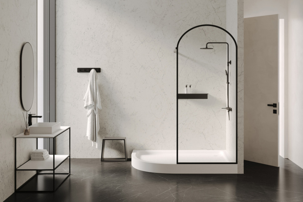 Душевой поддон ABBER AD3E129 R 120х90 асимметричный, акриловый, белый