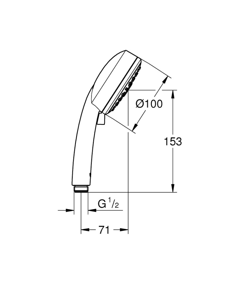 Ручной душ GROHE Vitalio Comfort 100, 26092000