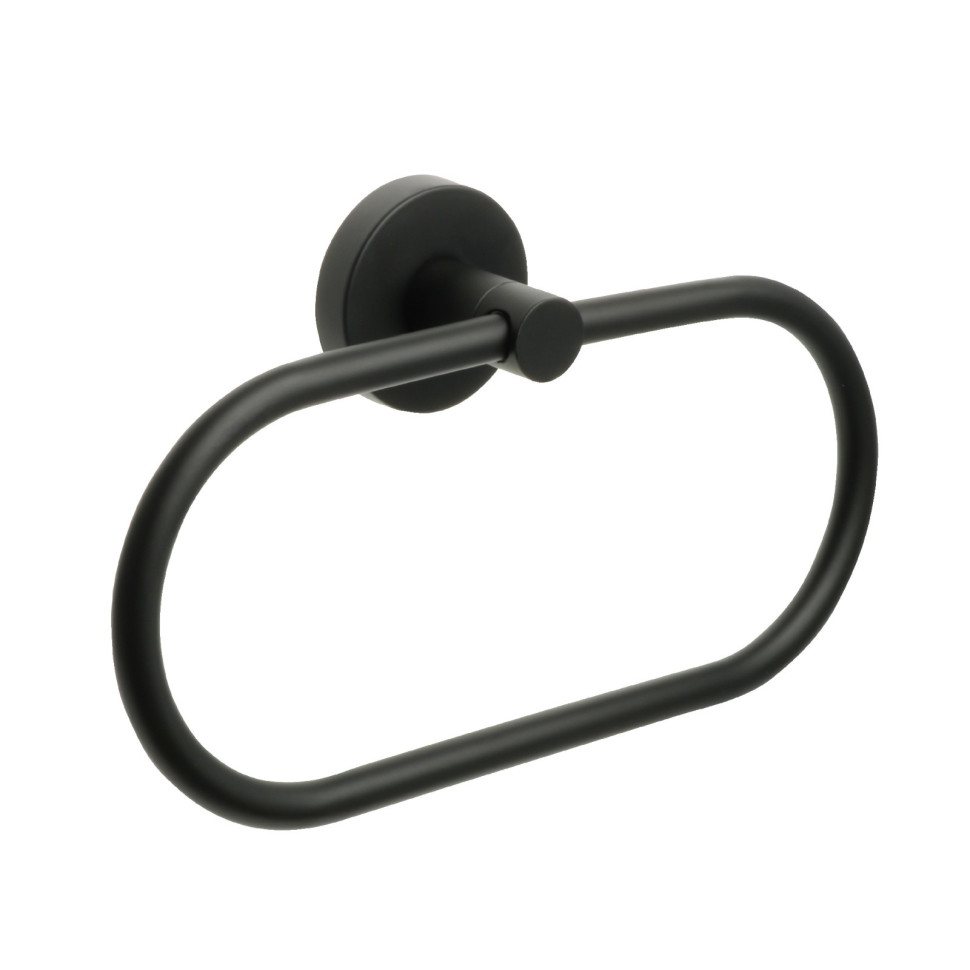 Полотенцедержатель кольцо FIXSEN "COMFORT BLACK" черный FX-86011