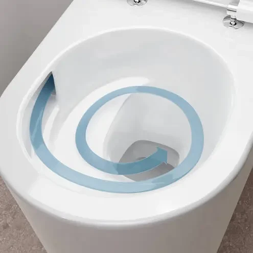 Унитаз подвесной со смывом торнадо и крышкой-сиденьем SoftClose, белый Hansgrohe EluPura S 60344450