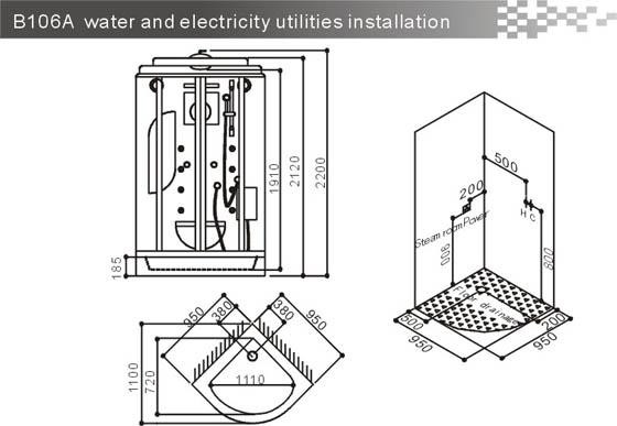 Комплект подвесной унитаз ABBER Rechteck AC1201 белый с инсталляцией AC0105 и кнопкой AC0121MCH матовый хром