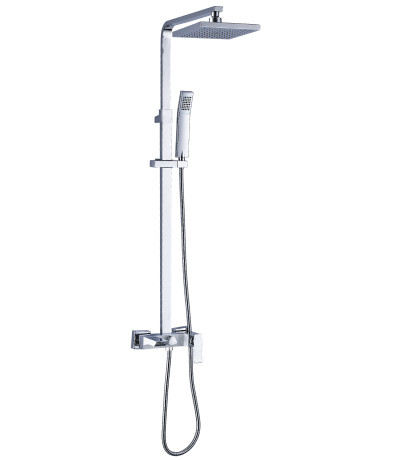 LM5862CW Контест Смеситель для ванны с верхней душ. лейкой Тропический дождь, фиксированный