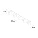 Планка 5 крючков Fixsen Trend Graphite, FX-98005-5