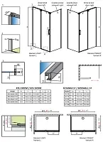 Душевая дверь 1400х2000, правая, зеркальное стекло, хром Radaway Espera KDJ 380134-71R
