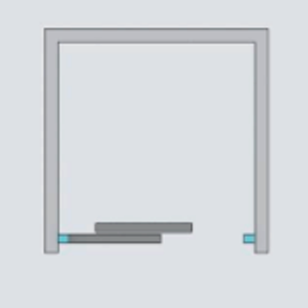 Душевая дверь 1100х2005, левая, прозрачное стекло, хром Radaway Idea DWJ 387015-01-01L