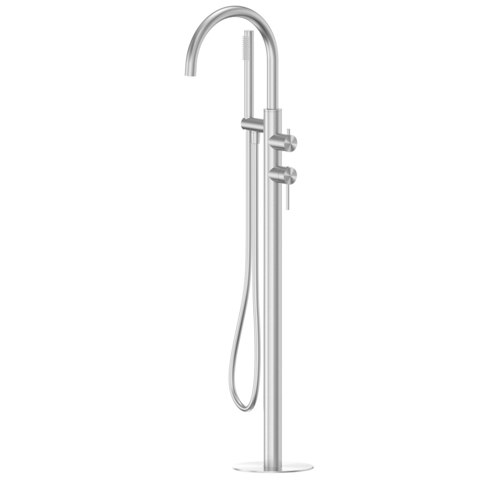 Смеситель ABBER Wasser Kreis 316 AF8115BST напольный для ванны, сталь брашированная