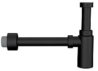 Сифон бутылочный с удлинителем, черный S-438 1 1/4x40 Jimten 001616