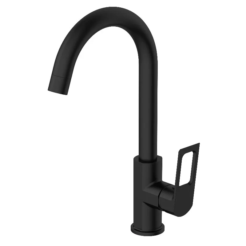 Смеситель для кухни, черный VODA Surf Black SF519B