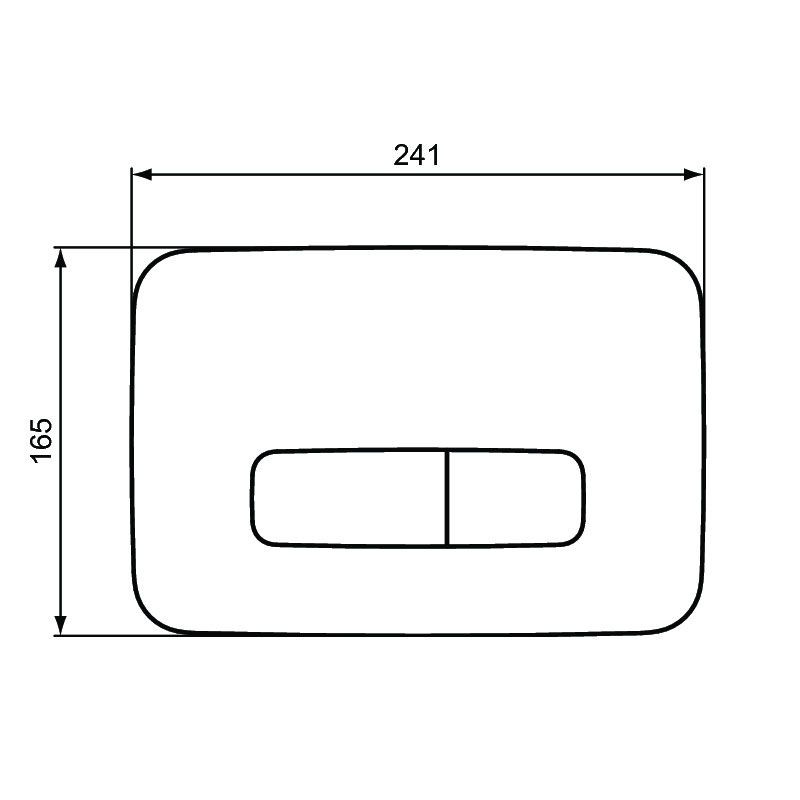 Панель смыва, хром Ideal Standard Oleas M3 R0123AA