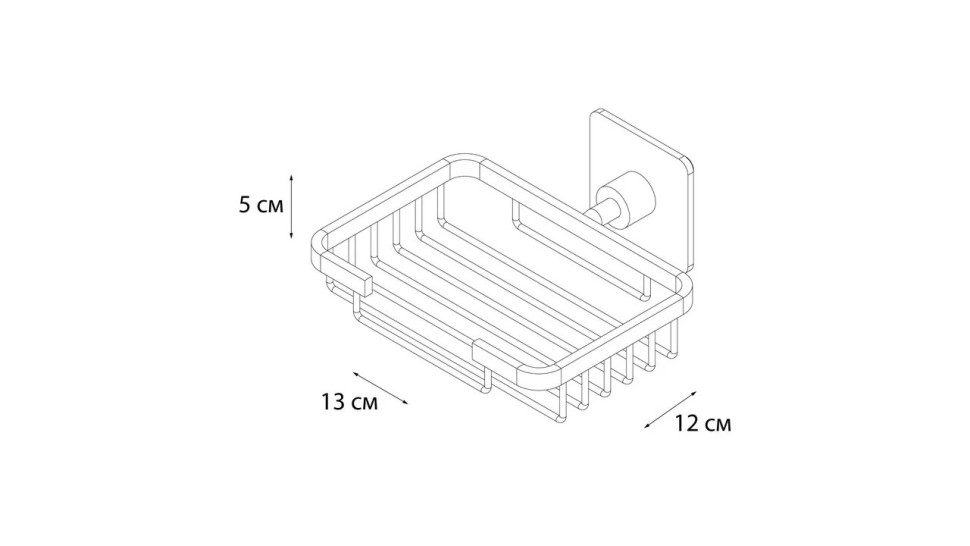 "SQUARE" Мыльница решетка FX-93109 (к/к 10)