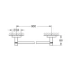 Держатель для банного полотенца 600, холодный рассвет матовый Grohe Essentials 40366GN1