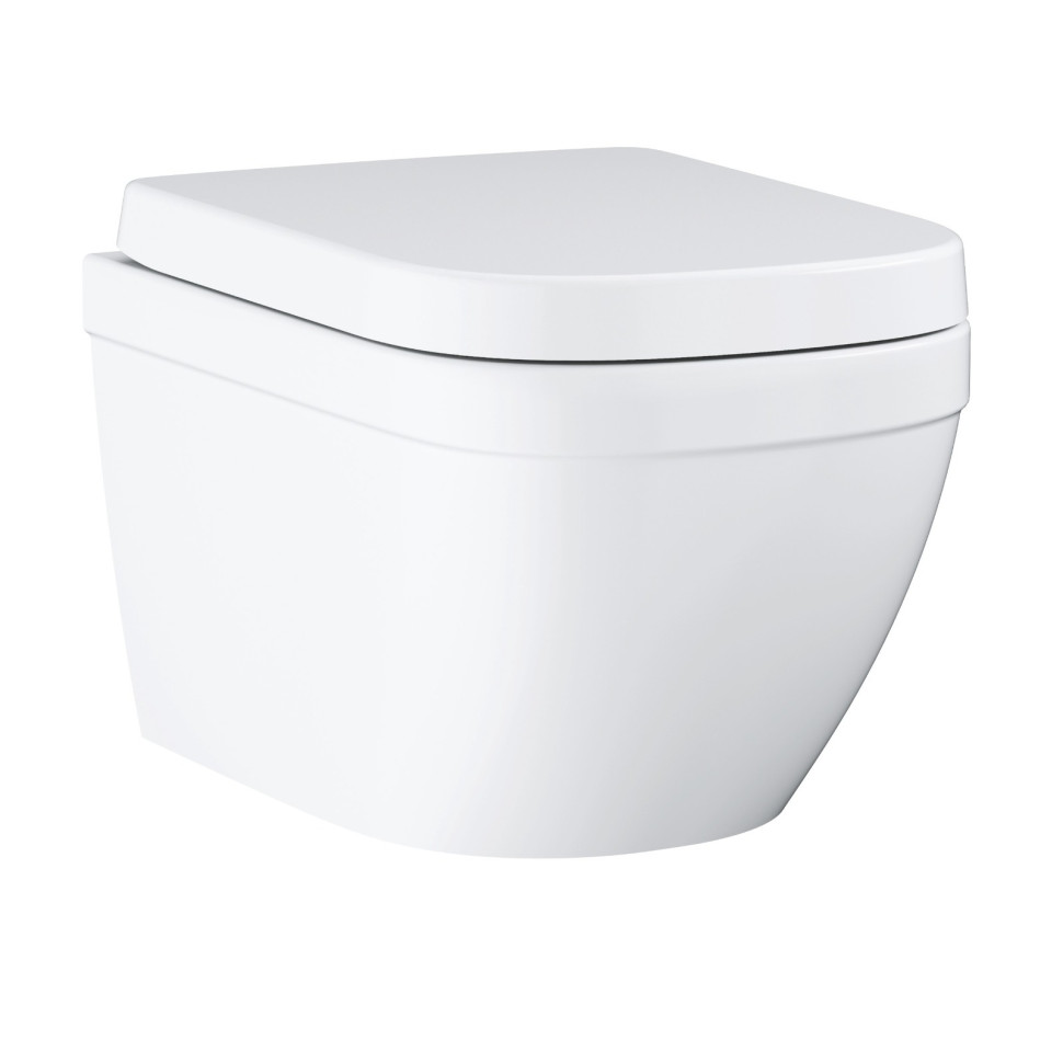 Подвесной унитаз GROHE Euro Ceramic, сиденье с микролифтом, альпин-белый (39554000)