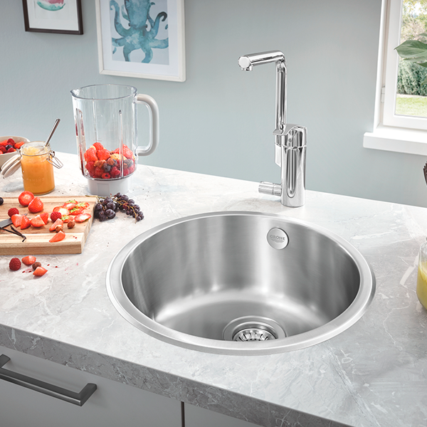 Мойка GROHE K200 Sink круглая с одной чашей, нержавеющая сталь (31720SD0)
