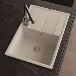 Кухонная мойка ABBER Quarz AQ2904W белый