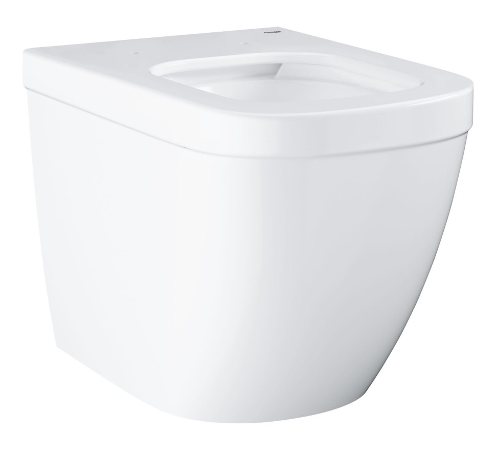 Унитаз напольный приставной безободковый GROHE Euro Ceramic (без сиденья), альпин-белый (39339000)