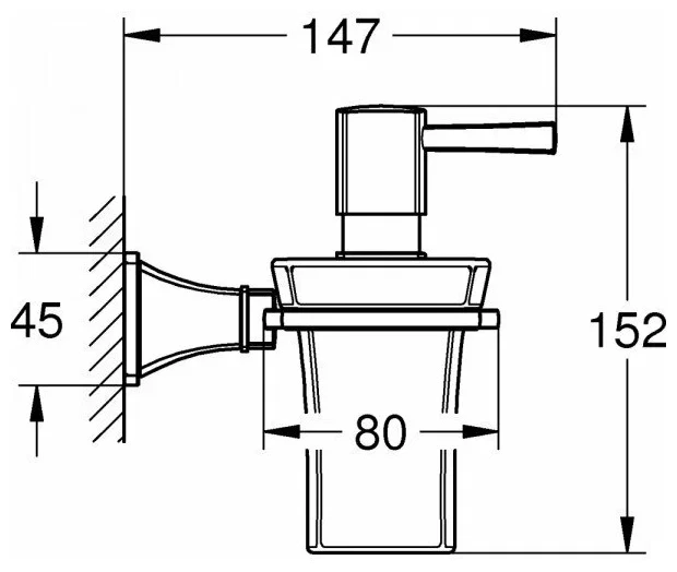Стакан керамический с держателем, хром/золото Grohe Grandera 40626IG0
