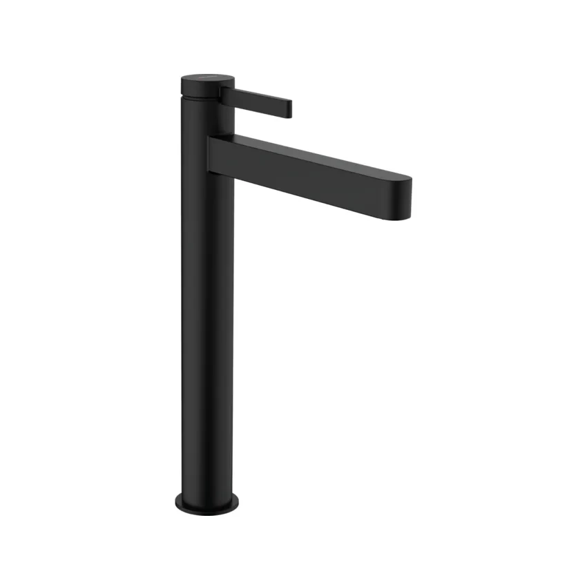 Смеситель для раковины с донным клапаном, черный Hansgrohe Finoris 76070670