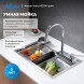 Кухонная мойка ABBER Wasser Kreis AF2194 хром